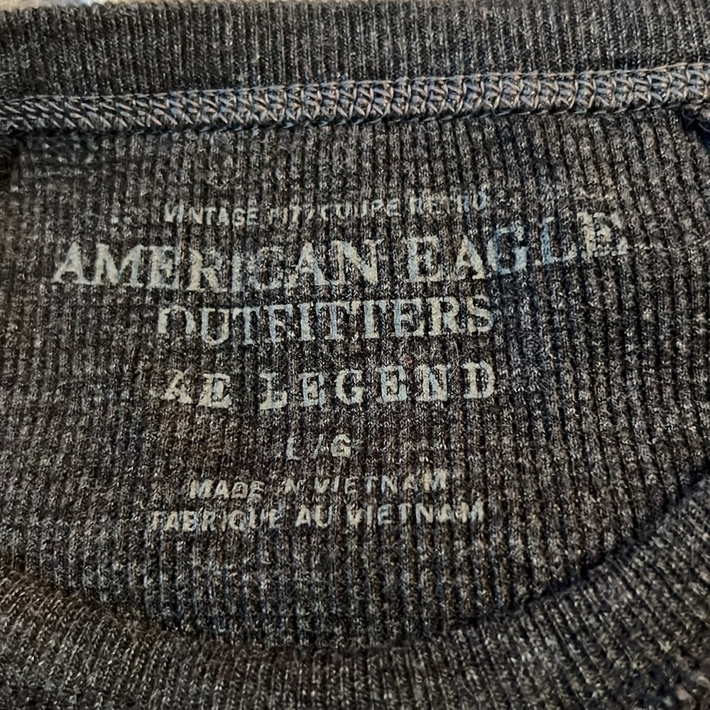 AMERICAN EAGLE OUTFITTERS Vintage AE Legend Grey Men’s Large long sleeve shirt - Picture 5 of 6